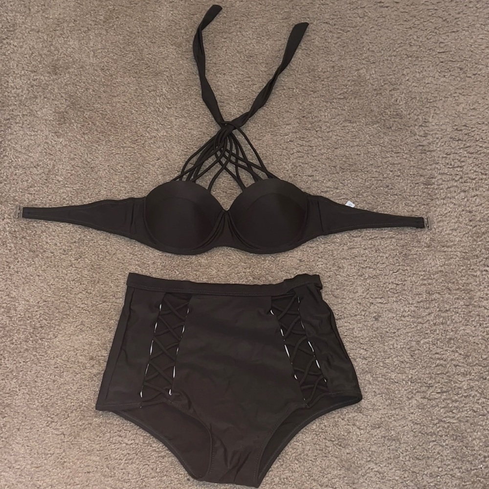 Olive green bathing suit! Never worn!
